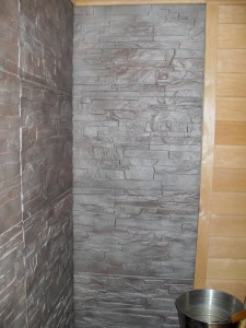 saunan seinan laatoitus